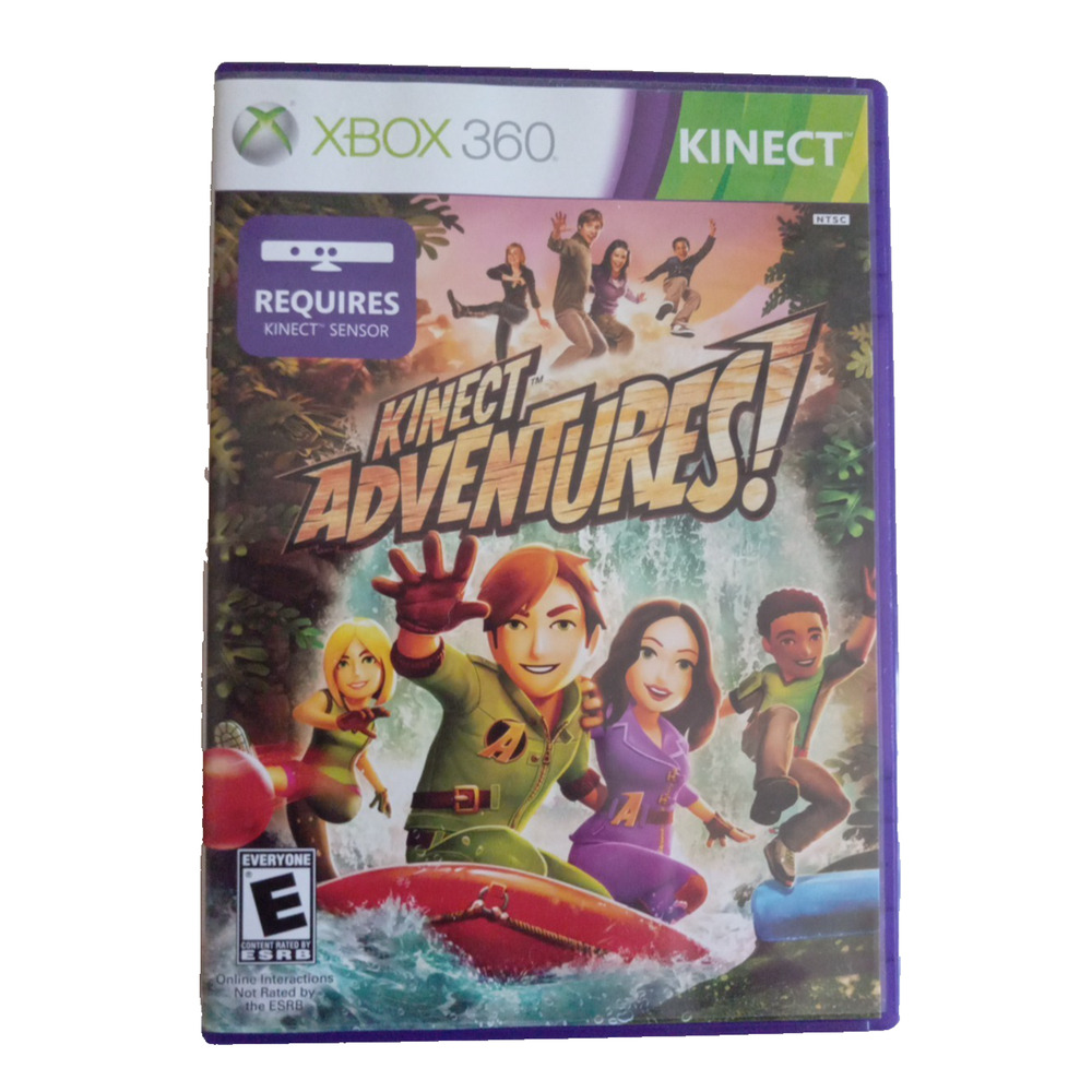 Kinect Adventures! Microsoft Xbox 360 Game *COMPLETE W/ MANUAL - TESTED*
